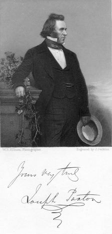 Joseph Paxton, English gardener and architect, 1853. Creator: J Jenkins