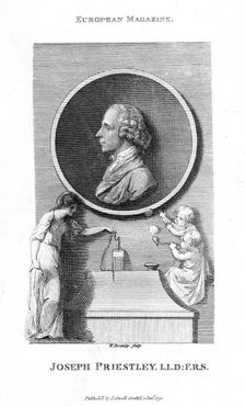Joseph Priestley, English chemist and Presbyterian minister, 1791. Creator: William Bromley