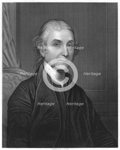 Joseph Priestley, English chemist and Presbyterian minister, 1860.  Artist: Anon