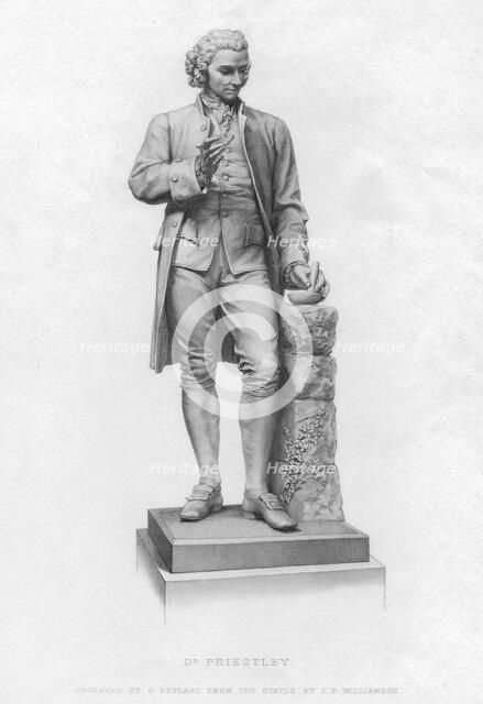 Joseph Priestley, English chemist and Presbyterian minister, 19th century. Artist: Unknown