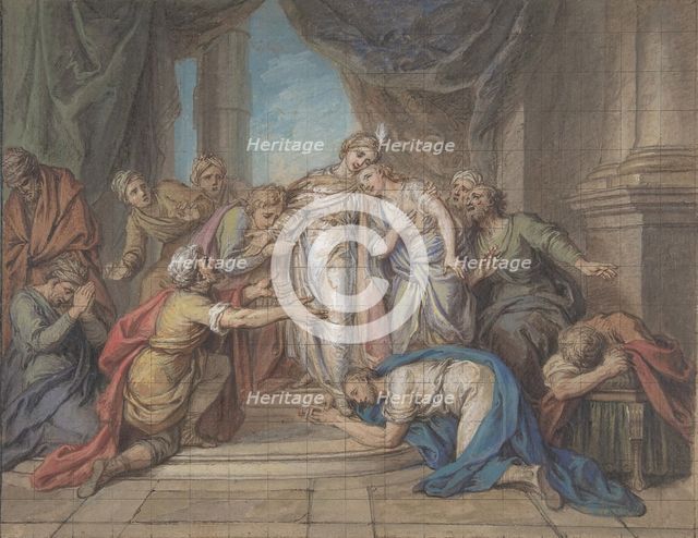 Joseph Recognized by his Brothers, 18th century. Creator: Charles-Antoine Coypel.