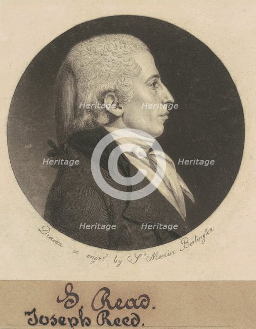 Joseph Reed, Jr., 1798. Creator: Charles Balthazar Julien Févret de Saint-Mémin.