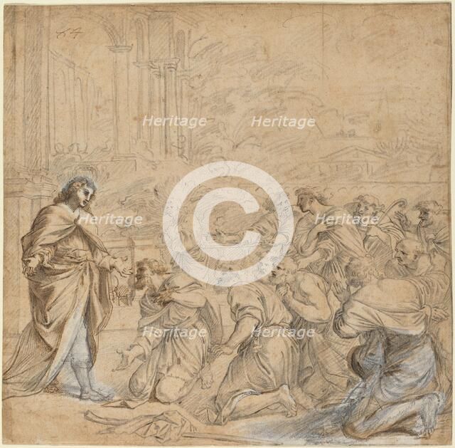 Joseph Revealing Himself to His Brothers in Egypt, c. 1655. Creator: Pier Francesco Mola.