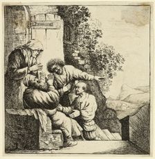 Joseph's Coat Brought to Jacob, 18th c. Creator: David Deuchar