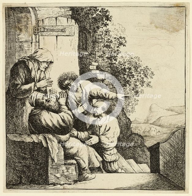 Joseph's Coat Brought to Jacob, 18th c. Creator: David Deuchar.