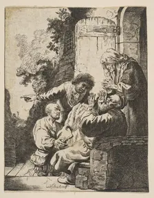 Joseph's Coat Brought to Jacob, ca. 1633. Creator: Johann Georg Hertel