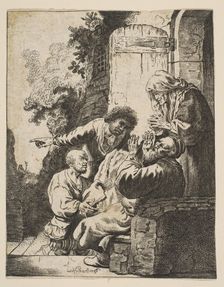 Joseph's Coat Brought to Jacob, ca. 1633. Creator: Johann Georg Hertel