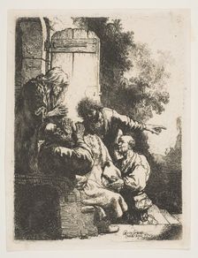 Joseph's Coat Brought to Jacob, ca. 1633. Creator: Rembrandt Harmensz van Rijn