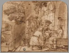 Joseph's Brothers Showing His Coat to Jacob, 1640/49. Creator: Jan Victors