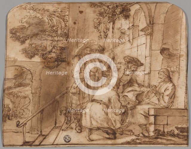 Joseph's Brothers Showing His Coat to Jacob, 1640/49. Creator: Jan Victors.