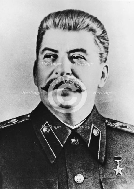 Joseph Stalin (1879-1953), Soviet leader, c1940s. Artist: Unknown
