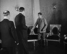 Joseph Stalin, W. Averell Harriman and Vyacheslav Molotov at a Meeting, 1942. Creator: British Pathe Ltd
