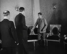 Joseph Stalin, W. Averell Harriman and Vyacheslav Molotov at a Meeting, 1942. Creator: British Pathe Ltd