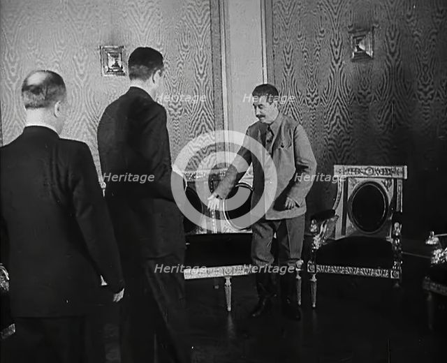 Joseph Stalin, W. Averell Harriman and Vyacheslav Molotov at a Meeting, 1942. Creator: British Pathe Ltd.
