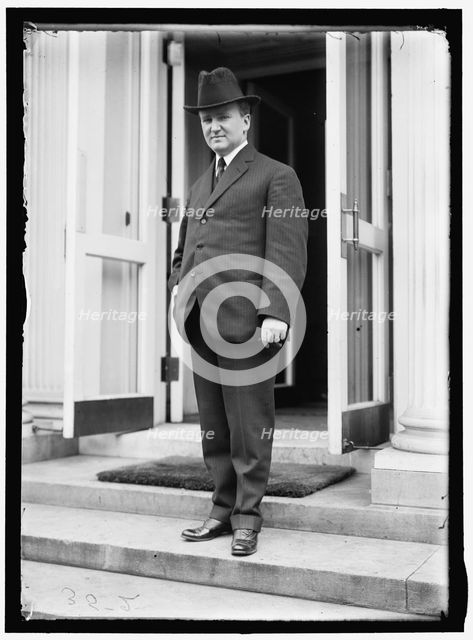 Joseph Tumulty, between 1913 and 1917. Creator: Harris & Ewing.