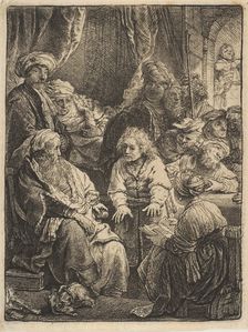 Joseph Telling His Dreams, 1638. Creator: Rembrandt Harmensz van Rijn