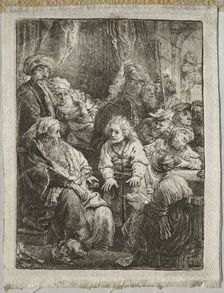 Joseph Telling his Dreams, 1638. Creator: Rembrandt van Rijn (Dutch, 1606-1669)