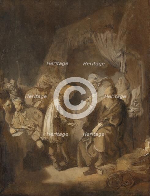 Joseph telling his dreams, 1633. Creator: Rembrandt Harmensz van Rijn.