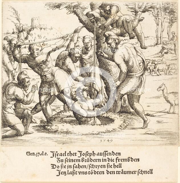 Joseph Thrown into the Well, 1549. Creator: Augustin Hirschvogel.