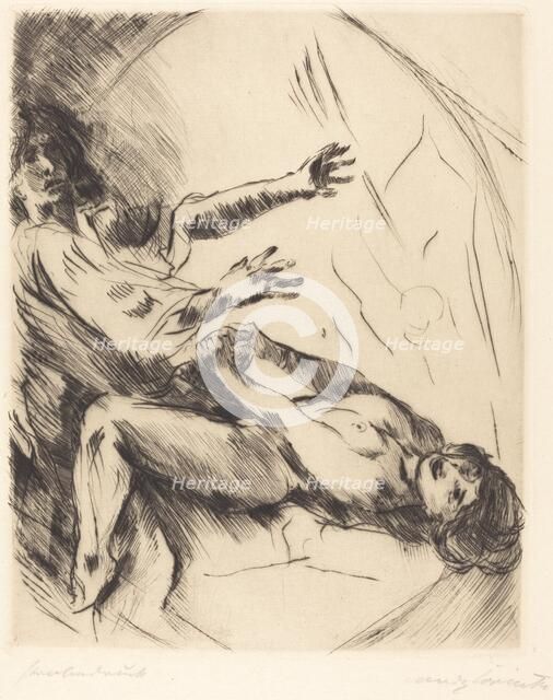 Joseph und Potiphars Weib I (Joseph and Potiphar's Wife I), 1914. Creator: Lovis Corinth.