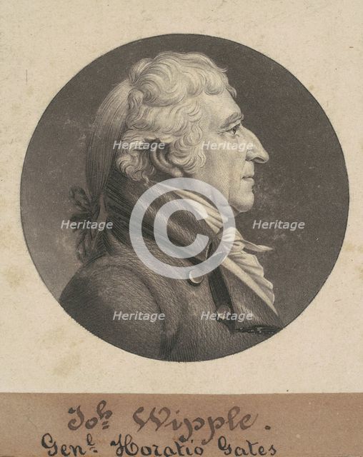 Joseph Whipple, 1805. Creator: Charles Balthazar Julien Févret de Saint-Mémin.