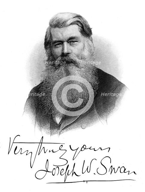 Joseph Wilson Swan, c1880. Artist: Anon