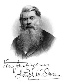 Joseph Wilson Swan, c1880. Artist: Anon