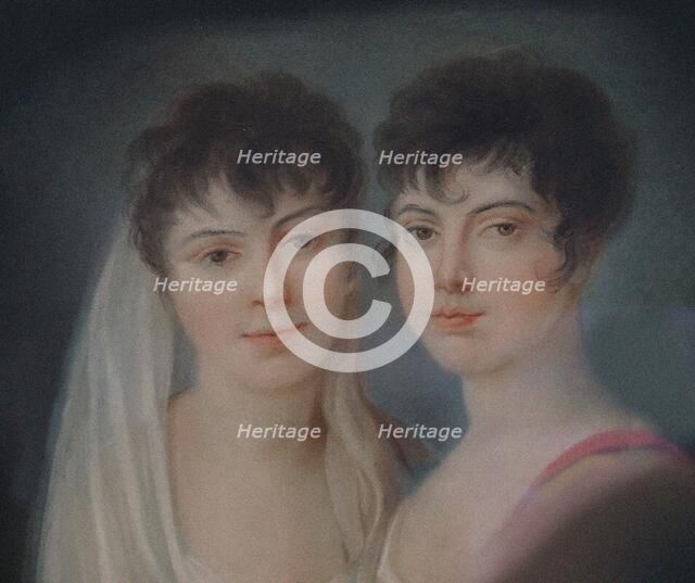 Josephine and Charlotte Brunsvik (Detail), 19th century. Creator: Anonymous.