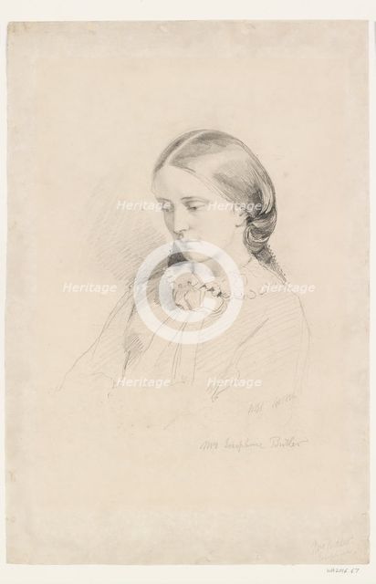 Josephine Butler, Early Feminist Campaigner, 1856. Artist: William Bell Scott.