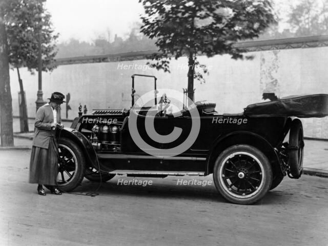 Josephine Boston with a 1914 Cadillac, (c1914?). Artist: Unknown