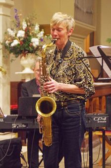 Josephine Davies Mark Bassey Sextet, St Andrews Church, Hove, East Sussex, 14 Oct 2022. Creator: Brian O'Connor