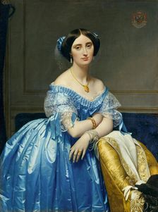 Joséphine-Éléonore-Marie-Pauline de Galard de Brassac de Béarn, Princesse de Broglie, 1851-53. Creator: Jean-Auguste-Dominique Ingres