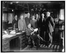 Josephus Daniels and group, between 1910 and 1920. Creator: Harris & Ewing
