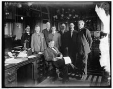 Josephus Daniels and group, between 1910 and 1920. Creator: Harris & Ewing