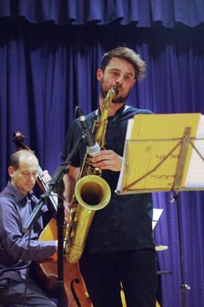 Josh Arcoleo, Watermill Jazz Club, Dorking, Surrey, October 2015. Artist: Brian O'Connor