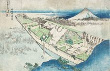 Joshu, Ushibori, Hetachi Provinces (image 1 of 2), 19th century. Creator: Hokusai