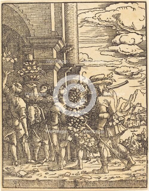 Joshua and Caleb, in or after 1520. Creator: Albrecht Altdorfer.