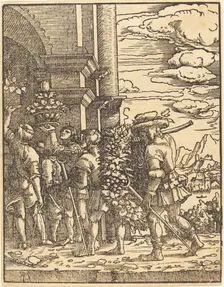 Joshua and Caleb, in or after 1520. Creator: Albrecht Altdorfer