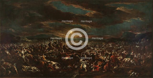 Joshua Commanding the Sun to Stand Still , 1721-1727. Creator: Spolverini (Mercanti), Ilario Giacinto (1657-1734).