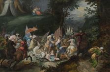 Joshua Defeating Amalek. Creator: Pauwels Casteels