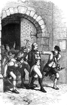 Joshua Huddy led from prison to be hanged, 1782 (c1880)