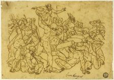 Joshua Halting the Sun and Moon, n.d. Creator: After Raffaello Sanzio, called Raphael Italian, 1483-1558
