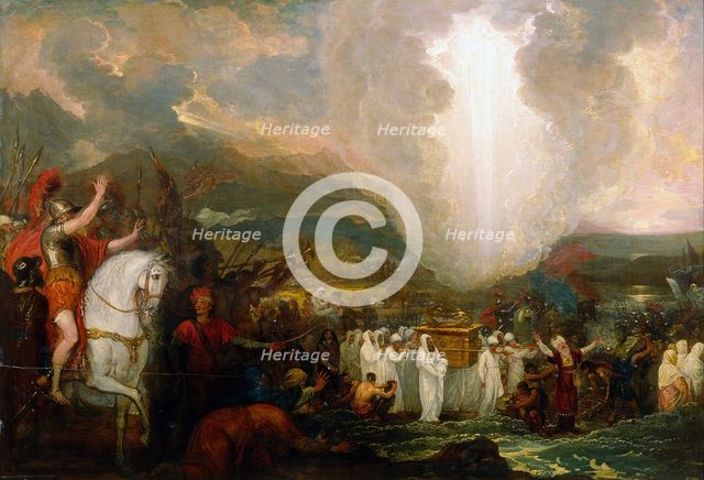 Joshua passing the River Jordan with the Ark of the Covenant, 1800. Artist: West, Benjamin (1738-1820)