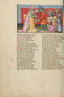 Joshua's Curse; Weltchronik, about 1400-1410. Creator: Unknown