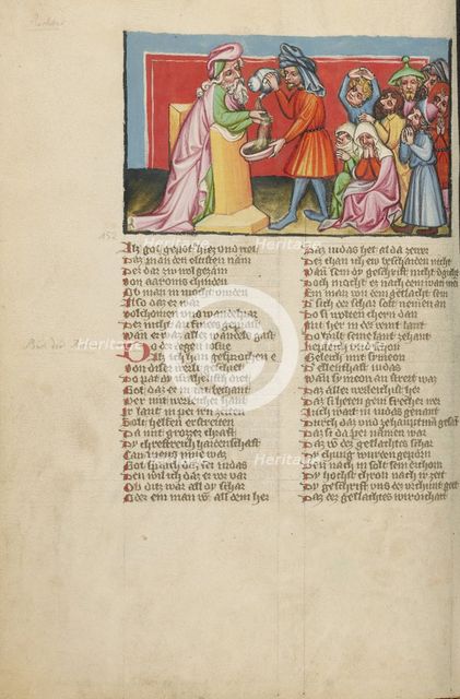 Joshua's Curse; Weltchronik, about 1400-1410. Creator: Unknown.