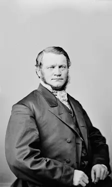 Josiah Bushnell Grinnell of Iowa, between 1855 and 1865. Creator: Unknown