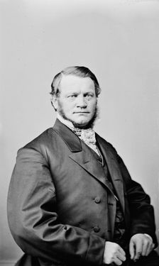 Josiah Bushnell Grinnell of Iowa, between 1855 and 1865. Creator: Unknown
