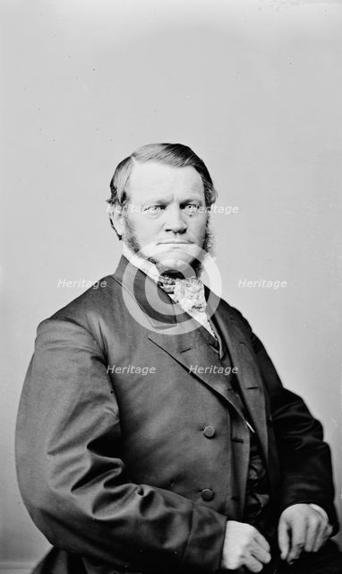Josiah Bushnell Grinnell of Iowa, between 1855 and 1865. Creator: Unknown.