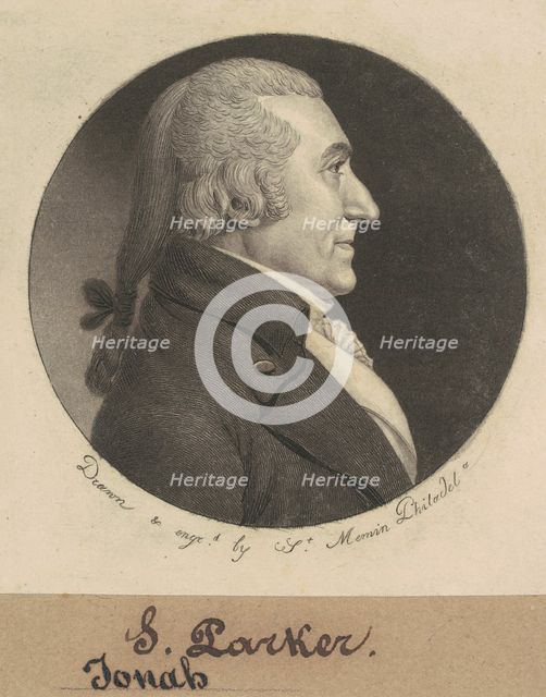Josiah Parker, 1799. Creator: Charles Balthazar Julien Févret de Saint-Mémin.
