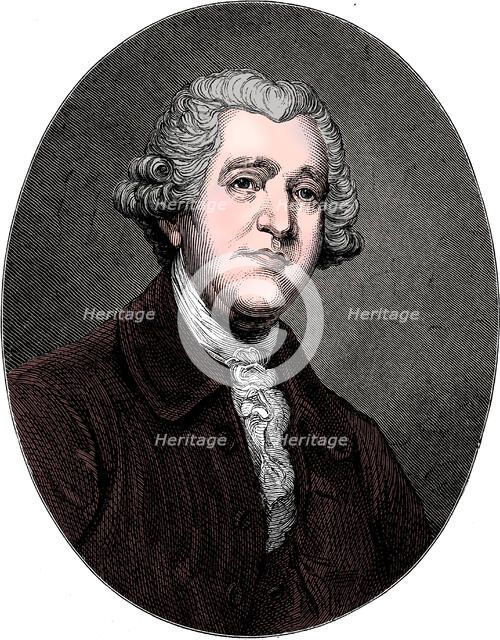 Josiah Wedgwood, 18th century English industrialist and potter, c1880.  Artist: Unknown.